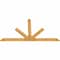 Ekena Millwork Saratoga Rough Sawn Timber Gable Bracket, Western Red Cedar, 108"W x 58"H x 2"D x 6"F, 13/12 Pitch GBW108X58X0206SAR00RWR - alternate 4